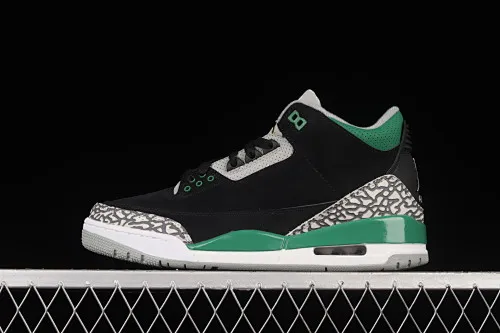 All categories Air Jordan Jordan series basketball shoes Air Jordan 3 foreign trade version Air Jordan 3 Retro "Racer Blue" AJ3 Joe 3 black and green CT8532-030